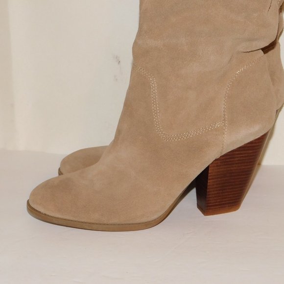 Sole Society Knee High Suede Leather Boots Size 8.5B Fall Winter - Picture 6 of 11